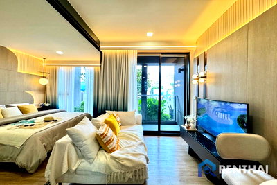 ขายคอนโด : ขายคอนโดใหม่สุดหรูทำเลจอมเทียน Aquarous Jomtien 1 ห้องนอน 34 ตร.ม. ราคาเปิดตัว