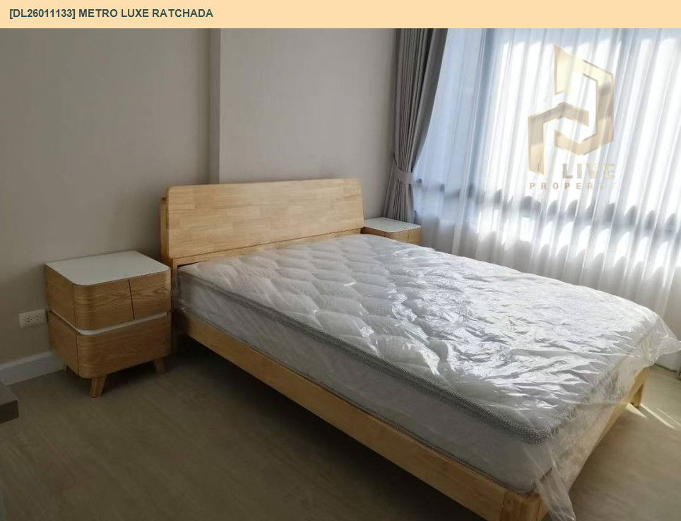 picture DL26011133 Condo for rent, Metro Luxe Ratchada near MRT ห้วยขวาง, ready to move in, call urgently 0614453194 LineID @162cjixi - 3/8