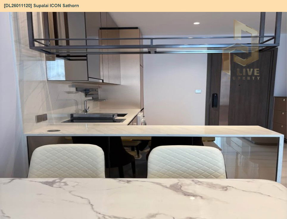 รูป DL26011120 ให้เช่าคอนโด ศุภาลัย ไอคอน สาทร (Supalai ICON Sathorn) ใกล้ MRT สีลม พร้อมเข้าอยู่ โทรด่วน 0656133286 LineID @534wlwof - รูปที่ 8/13