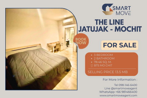🔥 ขายพร้อมผู้เช่า !! วิวสวนจตุจักร / วิวสระ, ห้องหายาก !! 🔥 Code C20230208482....The Line Jatujak - Mochit, 3 นอน, 2 น้ำ, แต่งครบ, ราคาพิเศษ!!📣📣