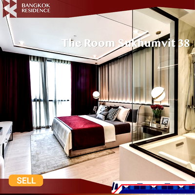 Condos for sale : 👑 Private Living 2 Bedrooms  The Room Sukhumvit 38 near Bts Thonglo
