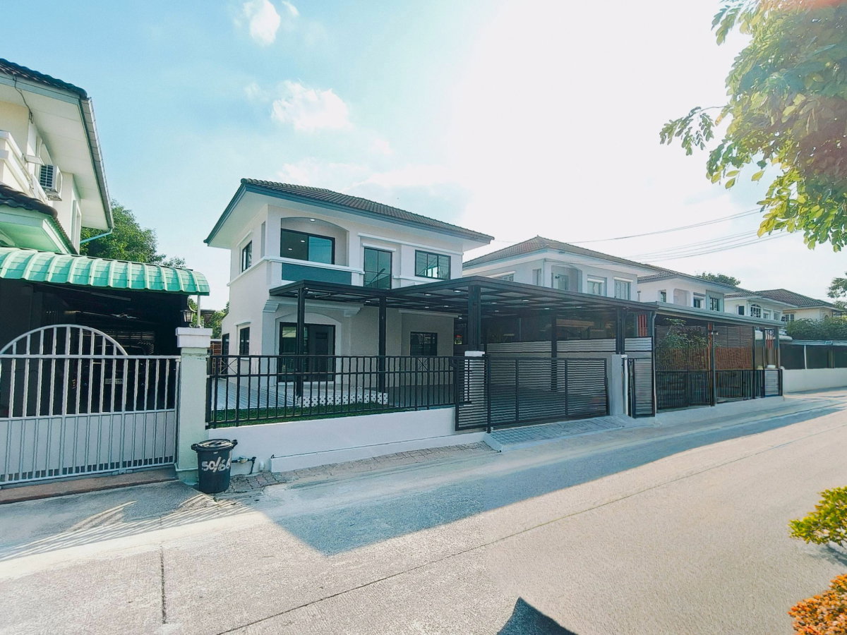 รูป บ้านเดี่ยว ลำลูกกา ใกล้สถานีรถไฟฟ้า คูคต หมู่บ้านชัยพฤกษ์ บุศรินทร์ ลำูกกาคลองสอง เสมาฟ้าคราม ต้นโครงการ นัดชมบ้านด่วน 085-318-6868 คุณวา - รูปที่ 4/23