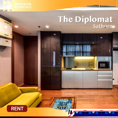 Condos for rent : The Diplomat Sathorn💎Spacious luxury unit, A rare find at this exceptional price 🔥Near BTS Surasak 