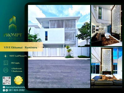 Houses for sale The Crystal : UV01818 - VIVE Ekkamai - Ramintra