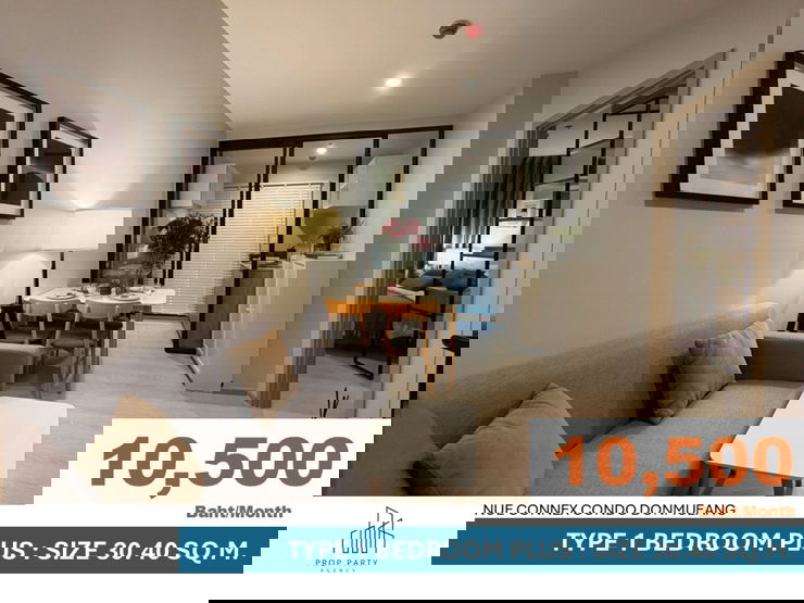 รูป [ให้เช่า] 𝗡𝘂𝗲 𝗖𝗼𝗻𝗻𝗲𝘅 𝗖𝗼𝗻𝗱𝗼 𝗗𝗼𝗻𝗺𝘂𝗲𝗻𝗴 (นิว คอนเน็กซ์ ดอนเมือง) ใกล้สนามบินดอนเมือง ใกล้รถไฟฟ้าสายสีเขียวและสีแดง - รูปที่ 2/8