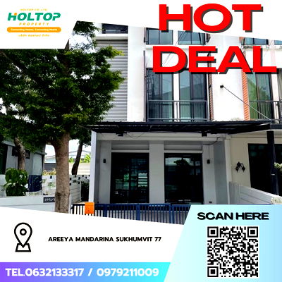 Townhouses for rent Bangkok : #Z4365💥 270169 🔥House for Rent: Areeya Mandarina Sukhumvit 77