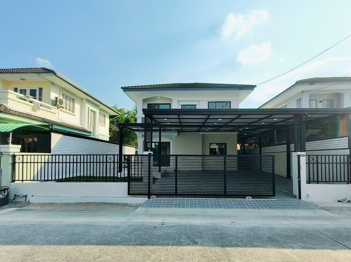 รูป บ้านเดี่ยว ลำลูกกา ใกล้สถานีรถไฟฟ้า คูคต หมู่บ้านชัยพฤกษ์ บุศรินทร์ ลำูกกาคลองสอง เสมาฟ้าคราม ต้นโครงการ นัดชมบ้านด่วน 085-318-6868 คุณวา - รูปที่ 3/23