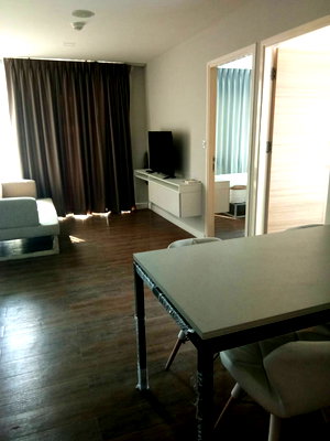 Condos for rent Sarasas Witaed Minburi School : Premium Corner Unit @ Establiss Minburi – Spacious 48.5 sq.m. Next to Pink Line MRT & High-Quality Furniture (Owner furnished for self-living!)