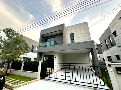 เช่าบ้านเดี่ยว นิคมบางปู : 🏡 ให้เช่าบ้านเดี่ยว Centro Bangna — Modern Japanese Style | ใกล้เมกะบางนา