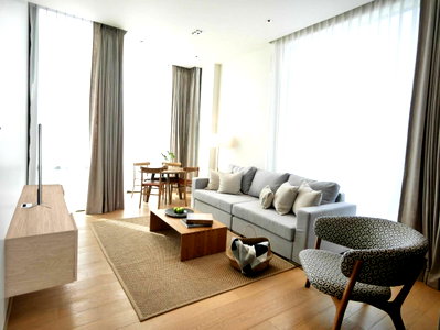 Condos for rent : 🔥85K🔥 - 2 Beds 2 Baths 76 sq.m. High Fl. 30+ Good Location Close to BTS Chit Lom 280 m. at 28 Chidlom Condo / For Rent