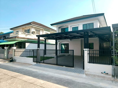 ขายบ้านเดี่ยว : บ้านเดี่ยว ลำลูกกา ใกล้สถานีรถไฟฟ้า คูคต หมู่บ้านชัยพฤกษ์ บุศรินทร์ ลำูกกาคลองสอง เสมาฟ้าคราม ต้นโครงการ นัดชมบ้านด่วน 085-318-6868 คุณวา