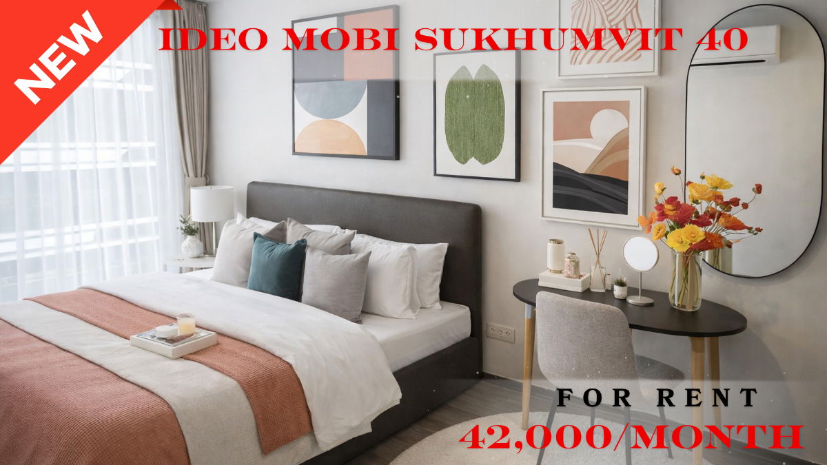 picture 🍀🍀🍀 Exclusive Unit for Rent 🌹🌹 📌 IDEO Mobi Sukhumvit 40 🌸 (Line: @rent2022) ✨ Ready to Move In | Property Code: A10379 - 1/11