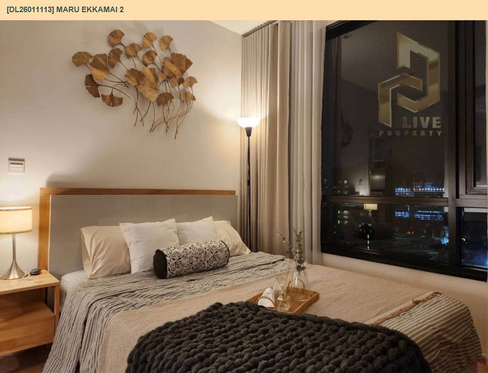 รูป DL26011113 ให้เช่าคอนโด มารุ เอกมัย 2 (MARU EKKAMAI 2) ใกล้ BTS เอกมัย พร้อมเข้าอยู่ โทรด่วน 0614453194 LineID @162cjixi - รูปที่ 3/6