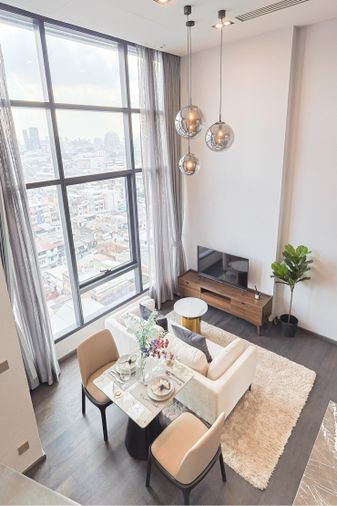 ✨ Luxury Duplex 1 Bedroom Unit For Rent @ Conner Ratchathewi ✨🏡