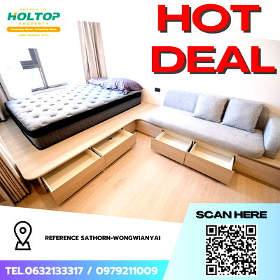 คอนโดให้เช่า : #Z4412💥 290169 🔥ให้เช่าคอนโด Reference Sathorn-Wongwianyai 