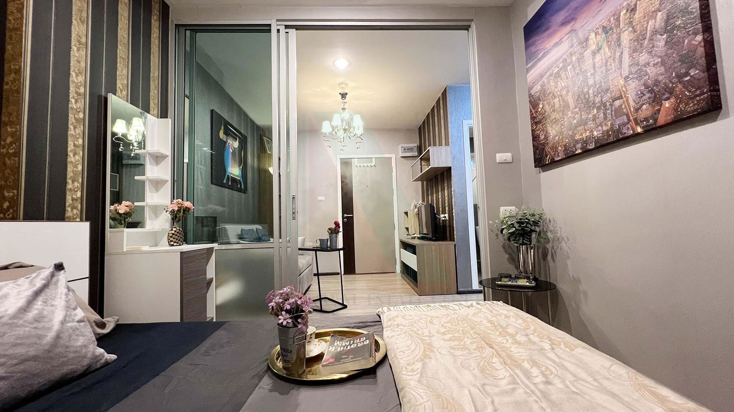 รูป ให้เช่าคอนโด ออริจินส์ บางมด-พระราม 2 อาคาร 1 ชั้น 5 1 ห้องนอน ขนาด 28 ตรม ใกล้ เซ็นทรัลพระราม 2 - รูปที่ 7/8