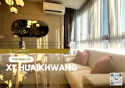 คอนโดให้เช่า : ให้เช่า 📍 XT HUAIKHWANG 📍 เฟอร์นิเจอร์ และ เครื่องใช้ไฟฟ้าครบ ใกล้ BTS ห้วยขวาง