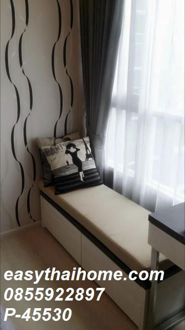 รูป P-45530 วิวเมืองสวย! Life Ratchadapisek 1 ห้องนอน พร้อมเฟอร์ฯครบครัน ใกล้ MRT Line Id: @easythaihome 085-592-2897  - รูปที่ 17/18
