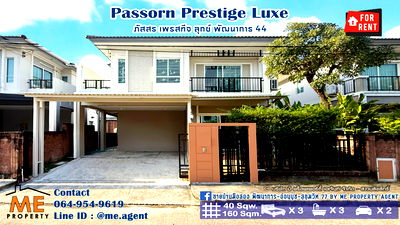 Houses for rent MRT Kalantan : For Rent Single house, Passorn Prestige Luxe Pattanakarn 44 Fully furnished near Ekkamai-Thonglor-Sukhumvit. Call 064-954-9619 (RBD26-40)