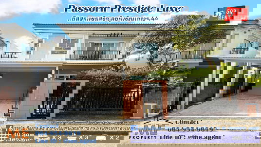 รูปภาพ For Rent Single house, Passorn Prestige Luxe Pattanakarn 44 Fully furnished near Ekkamai-Thonglor-Sukhumvit. Call 064-954-9619 (RBD26-40)