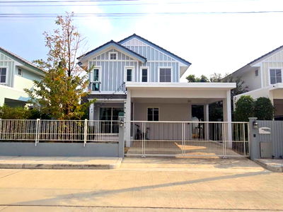 บ้านเดี่ยว รังสิต คลองสอง : โครงการ วิลลาจจิโอ รังสิต - คลอง 2 ที่ตั้ง  เลียบคลองสอง ตำบลคลองสอง อำเภอคลองหลวง จังหวัดปทุมธานี    บ้าน  2 ชั้น พื้นที่ :  50 วา . 