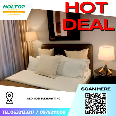 คอนโดให้เช่า : #Z4377💥 280169 🔥ให้เช่าคอนโด Ideo Mobi Sukhumvit 40
