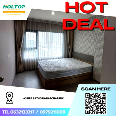 คอนโดให้เช่า : #Z4375💥 280169🔥ให้เช่าคอนโด ASPIRE SATHORN-RATCHAPRUK