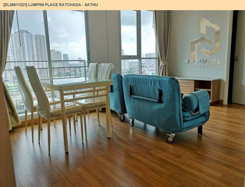 รูป DL26011221 ให้เช่าคอนโด ลุมพินี เพลส รัชดา - สาธุ (Lumpini Place Ratchada - Sathu) ใกล้ BTS ช่องนนทรี พร้อมเข้าอยู่ โทรด่วน 0800343450 LineID @655ebbvc - รูปที่ 10/12