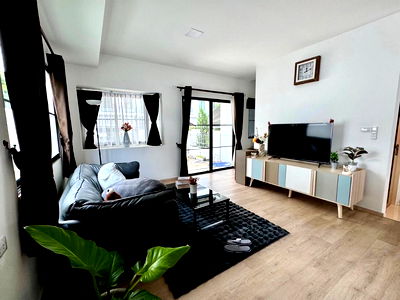 Townhouses for rent Samut Prakarn : 🟨🟧🟥HBN0119-02  Indy 5 Bangna KM.7 Townhome 💌LINE : @274bgkdg🟥🟧🟨