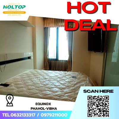 คอนโดให้เช่า : #S5587 ให้เช่า Equinox Phahol-Vibha