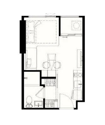 ขายคอนโด : ขาย!! COBE Kaset-Sripatum : โค้บบ์ เกษตร-ศรีปทุม (STUDIO) 23.79ตรม.