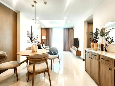 Condos for rent : PFD-07917 For rent Supalai Oriental Sukhumvit 39 near MRT Phetchaburi, 2 bedrooms, 79 sq m., 18th floor, beautifully decorated.