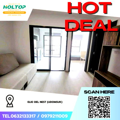 คอนโดให้เช่า : #Z4389💥 280169 🔥ให้เช่าคอนโด ELIO DEL NEST (Udomsuk)