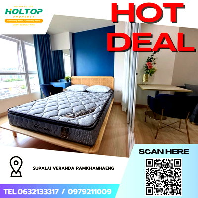 คอนโดให้เช่า : #Z4384💥 280169 🔥ให้เช่าคอนโด Supalai Veranda Ramkhamhaeng