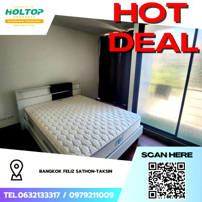คอนโดให้เช่า : #Z4378💥 280169 🔥ให้เช่าคอนโด Bangkok Feliz Sathon-Taksin