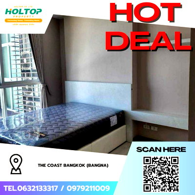 คอนโดให้เช่า : #Z4376💥 280169🔥ให้เช่าคอนโด The Coast Bangkok (Bangna)