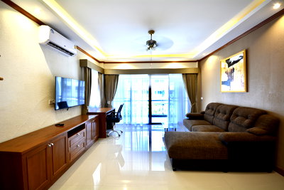 เช่าคอนโด อีเกีย บางนา : Baan Suan Lalana 1 bedroom corner condo for Rent Jomtien