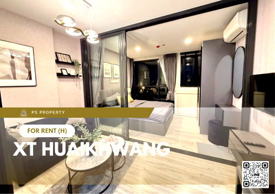 คอนโดให้เช่า : ให้เช่า 🔥 XT HUAIKHWANG 🔥 เฟอร์นิเจอร์ และ เครื่องใช้ไฟฟ้าครบ ใกล้ MRT ห้วยขวาง