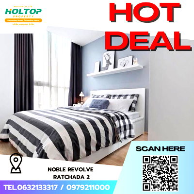 คอนโดให้เช่า : #S5588 ให้เช่า Noble Revolve Ratchada 2