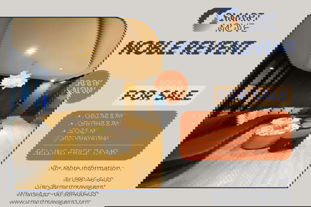 picture 🔥 Sale with tenant !! 🔥 Code C20230104850..........Noble Revent, 1 bedroom, 1 bathroom, high floor 11++, furnished, Special Deal!!📣📣 - 1/8