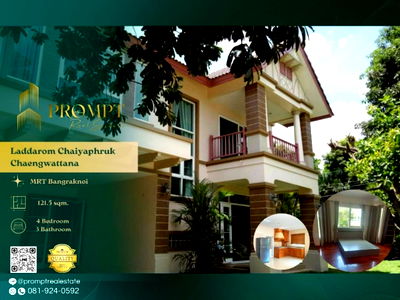 Houses for rent Ratchaphruek Road : KL05218 - Laddarom Chaiyaphruk Chaengwattana