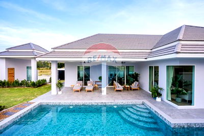 บ้านเดี่ยว หัวหิน ประจวบคีรีขันธ์ : [920241013-67] วิลล่าหัวหินใหม่พร้อมสระว่ายน้ำ!