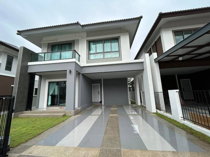 New house for rent พร้อมเข้าอยู่ กาญจน์กนก 12 เฟส 3 (โซนฝั่งสวน) ติด รร.นานาชาติยูนิตี้คอนคอร์ต (R883) T.0946511456