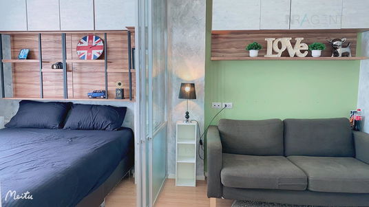 รูปภาพ For Rent Condo LUMPINI VILLE ONNUT - LAT KRABANG Building B, Floor 6,1 bed room, Room size 22.00 sqm