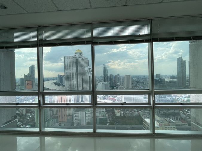 Mobile : 095-354-2959 พื้นที่สำนักงาน ออฟฟิศ ในอาคาร Jewelry Trade Center (JTC) ติด BTS สุรศักดิ์ 100 ตารางเมตร ชั้น 37 วิวแม่น้ำ-เมืองสีลม ใจกลาง CBD