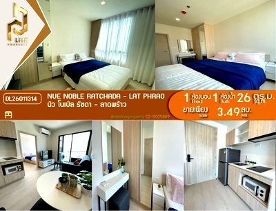 Condos for sale : DL26011314 Condo for sale, Nue Noble Ratchada - Lat Phrao near MRT ลาดพร้าว, ready to move in, call urgently 0614453194 LineID @952jdxxk