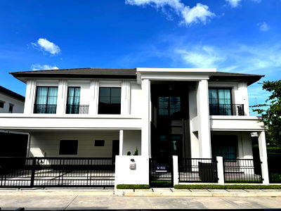 Houses for rent Airport Link Lat Krabang : 🏡 Brand New Luxury Detached House | Setthasiri Bangna–Suvarnabhumi ✨ Spacious living area 🔥 Fully furnished | EV Charger + Solar Roof