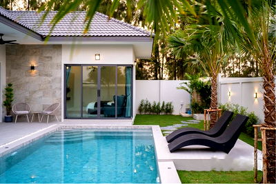 บ้านเดี่ยว หัวหิน ประจวบคีรีขันธ์ : [920241013-45] วิลล่าหรูหัวหิน 3 ห้องนอน พร้อมสระส่วนตัว