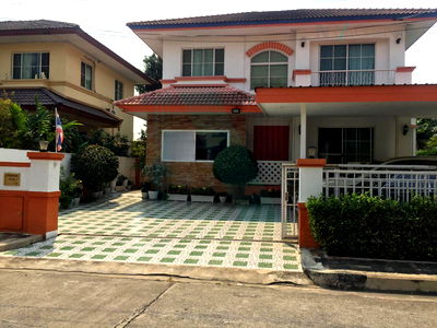 Houses for sale Bangkok-Chon Buri Motorway : For Sell House MANTHANA 2 RAMA 9-WONGWAEN 2-story 4 bedroom 4 bathroom