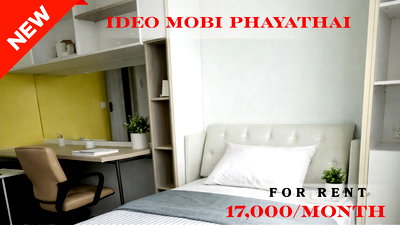 Condos for rent Chulalongkorn University : 🍀🍀🍀 Exclusive Unit for Rent 🌹🌹 📌 IDEO Mobi Phayathai🌸  (Line: @rent2022) ✨ Ready to Move In |  🔖 Property Code: A02133